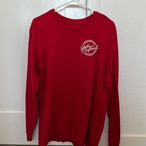Mens mediums Jacks Surfboards red long sleeve T-Shirt.